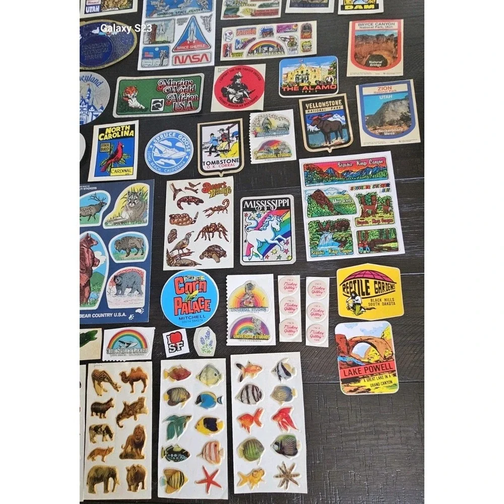 Vintage USA Travel Luggage Sticker Collection Huge Lot Of 167 Some Sheets